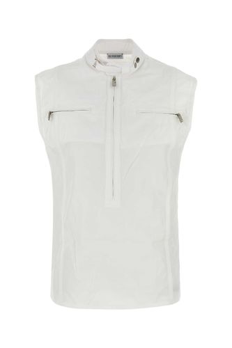 Burberry White Cotton Vest - Burberry - Modalova