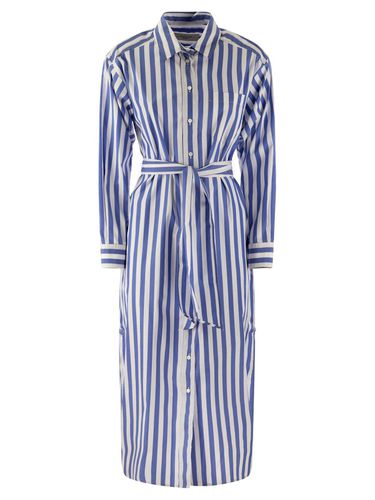 Striped Belted Poplin Dress - Weekend Max Mara - Modalova