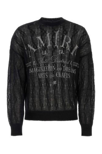 Mohair And Wool Blend Oversize Sweater - AMIRI - Modalova