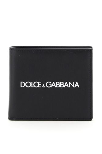 Logo Print Leather Bifold Wallet - Dolce & Gabbana - Modalova