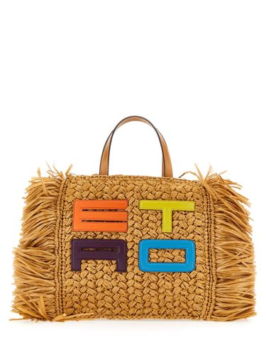 Etro Raffia Tote Bag - Etro - Modalova