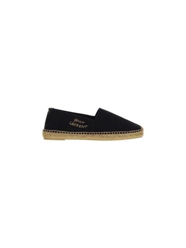 Canvas Espadrilles With Embroidery - Saint Laurent - Modalova