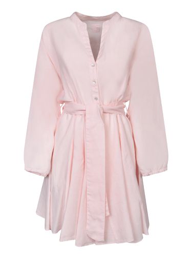 Lino Pink Linen Mini Dress - 120% Lino - Modalova