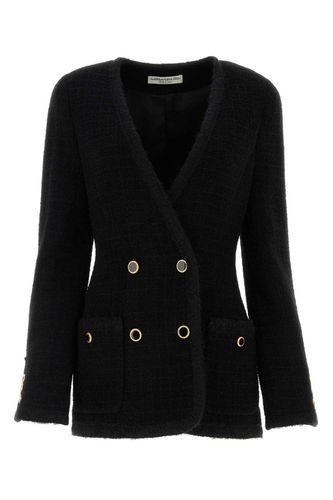 Double-breasted V-neck Blazer - Alessandra Rich - Modalova