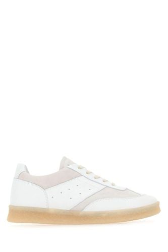 Two-tone Leather And Suede Sneakers - MM6 Maison Margiela - Modalova