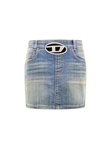 Diesel Blue Cotton Denim Skirt - Diesel - Modalova