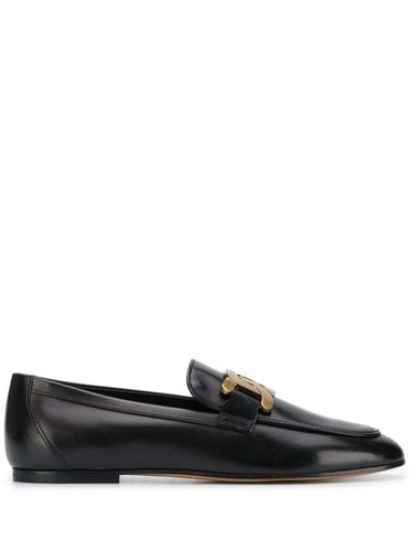 Flat Chain Leather Loafers Tods Woman - Tod's - Modalova