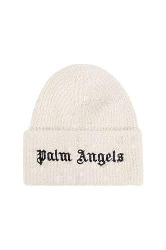 Logo Embroidered Knitted Beanie - Palm Angels - Modalova