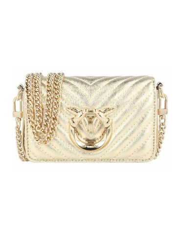 Love Click Chevron Chain-linked Shoulder Bag - Pinko - Modalova