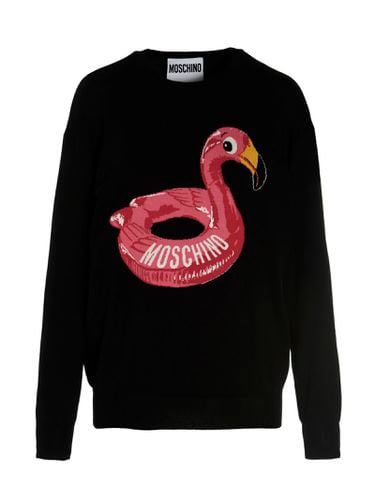 Moschino Jacquard Logo Sweater - Moschino - Modalova