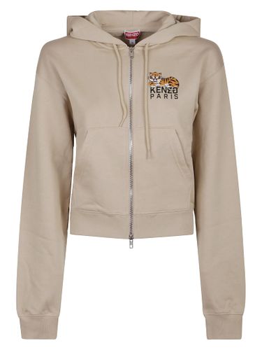 Happy Tiger Short Zip Up Sweatshirt - Kenzo - Modalova
