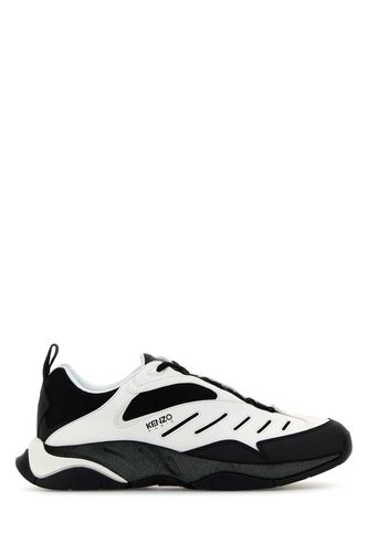 Two-tone Fabric And Synthetic Leather X-trainer Sneakers - Kenzo - Modalova