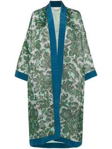 Printed Kimono With Contrast Hems - Pierre-Louis Mascia - Modalova