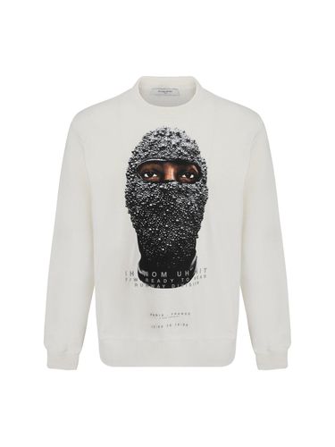 Mask Printed Crewneck Sweatshirt - ih nom uh nit - Modalova