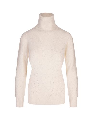 Turtleneck Sweater With Sequins - Fabiana Filippi - Modalova