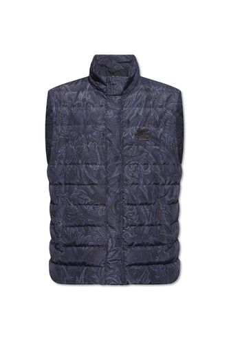 Paisley Print Quilted Down Vest - Etro - Modalova