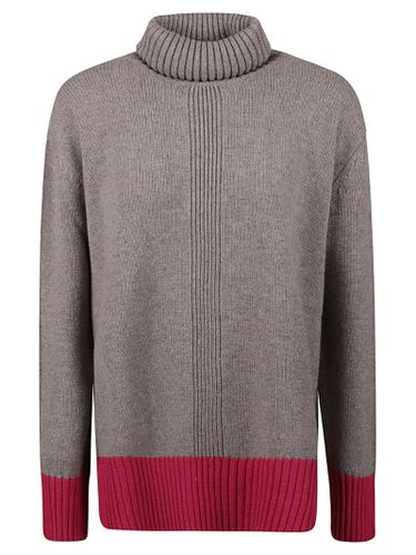 Roll-neck Knit Pullover - Lorena Antoniazzi - Modalova