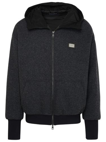 Wool Blend Bomber Jacket - Dolce & Gabbana - Modalova