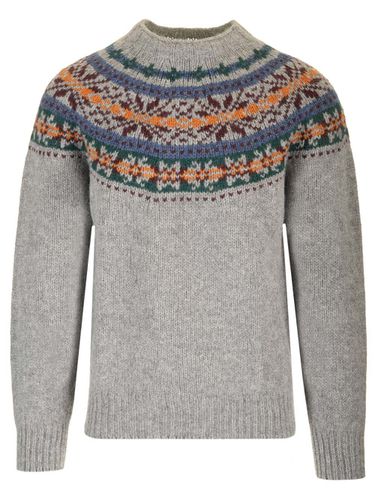 Fair Isle Brushed Wool Crewneck Sweater - Howlin - Modalova