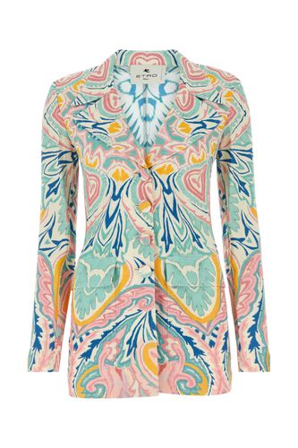 Etro Printed Crepe Blazer - Etro - Modalova