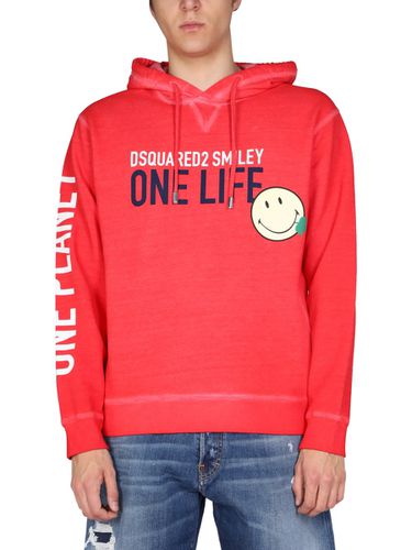 One Life One Planet Smiley Sweatshirt - Dsquared2 - Modalova