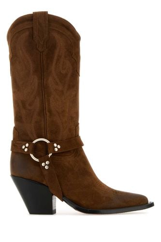 Brown Suede Santa Fe Belt Boots - Sonora - Modalova