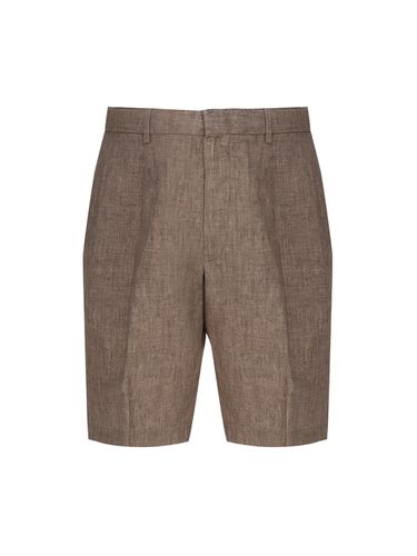 Zegna Linen Shorts - Zegna - Modalova