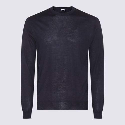 Malo Blue Wool Knitwear - Malo - Modalova