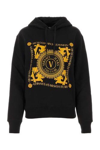 Black Cotton Sweatshirt - Versace Jeans Couture - Modalova