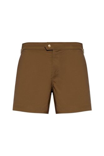 Mid-rise Side Buckled Swim Shorts - Tom Ford - Modalova