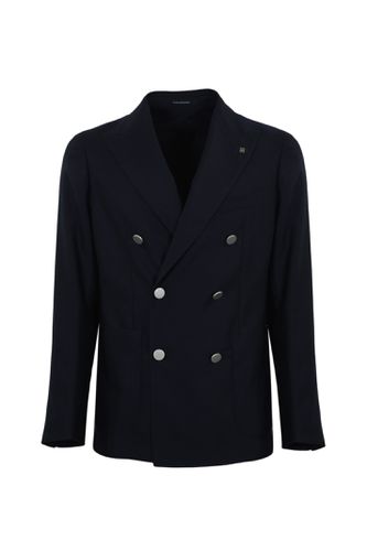 Double-breasted Wool Jacket - Tagliatore - Modalova