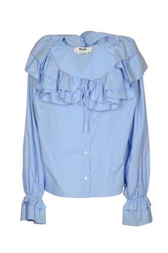 MSGM Ruffle Classic Blouse - MSGM - Modalova