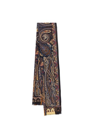 Etro Boheme Black Silk Blend Scarf - Etro - Modalova