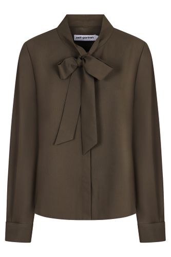 Self-portrait Twill Blouse - self-portrait - Modalova