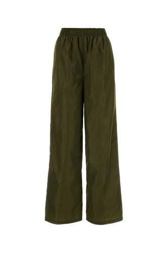 Elasticated Waistband Straight-leg Trousers - Prada - Modalova