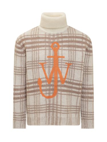 J. W. Anderson Tartan Turtleneck Sweater - J.W. Anderson - Modalova