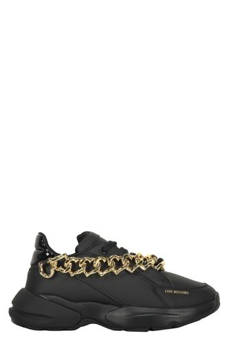 Leather Low-top Sneakers - Love Moschino - Modalova