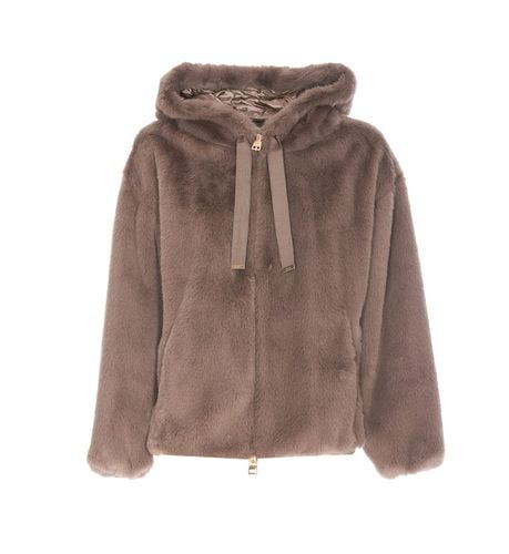 Herno Faux Fur Bomber - Herno - Modalova