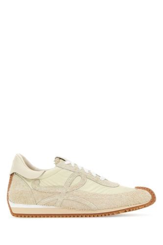 Ivory Suede And Nylon Flow Runner Sneakers - Loewe - Modalova