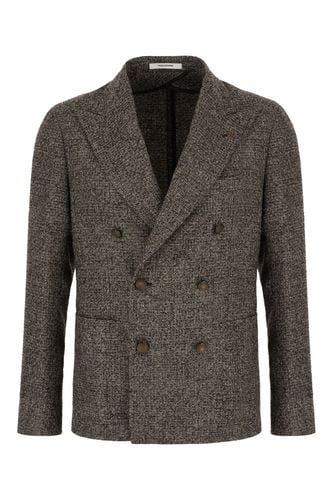 Brown Double-breasted Jacket In Wool Blend - Tagliatore - Modalova