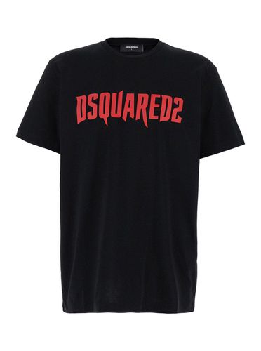 Logo Printed Crewneck T-shirt - Dsquared2 - Modalova