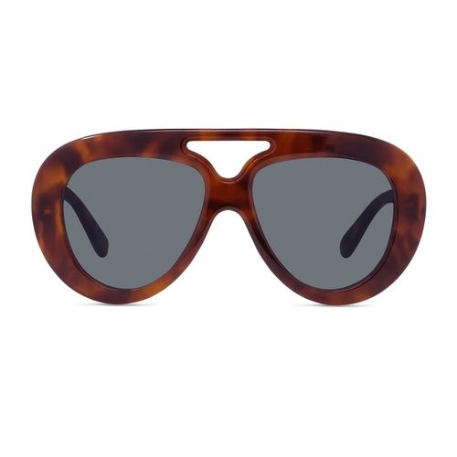 Lw40144u Curvy 53v Havana Sunglasses - Loewe - Modalova