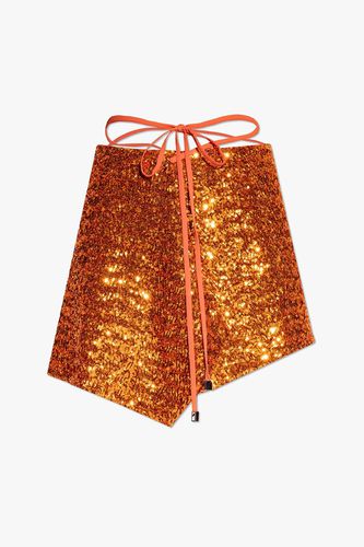 Sequinned Asymmetric Mini Skirt - The Attico - Modalova