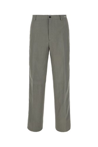 Dark Grey Viscose Blend Pants - Ferragamo - Modalova