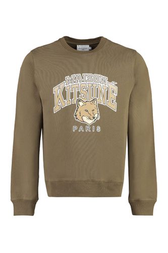 Campus Fox Printed Cotton Sweatshirt - Maison Kitsuné - Modalova