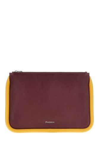 J. W. Anderson Burgundy Leather Large Bumper-tube Clutch - J.W. Anderson - Modalova