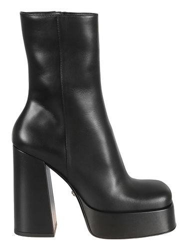 Versace Block Heel Ankle Boots - Versace - Modalova