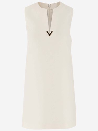 Valentino Wool And Silk Blend Dress - Valentino - Modalova