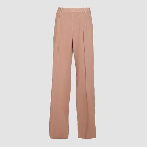 Saint Laurent Beige Silk Pants - Saint Laurent - Modalova