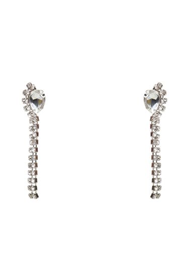 Crystal Long Earrings - Alessandra Rich - Modalova